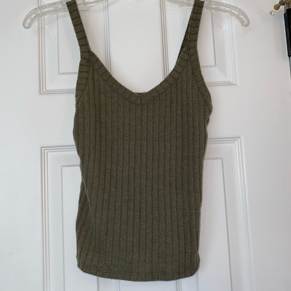Olive Green Tank Top from American Eagle